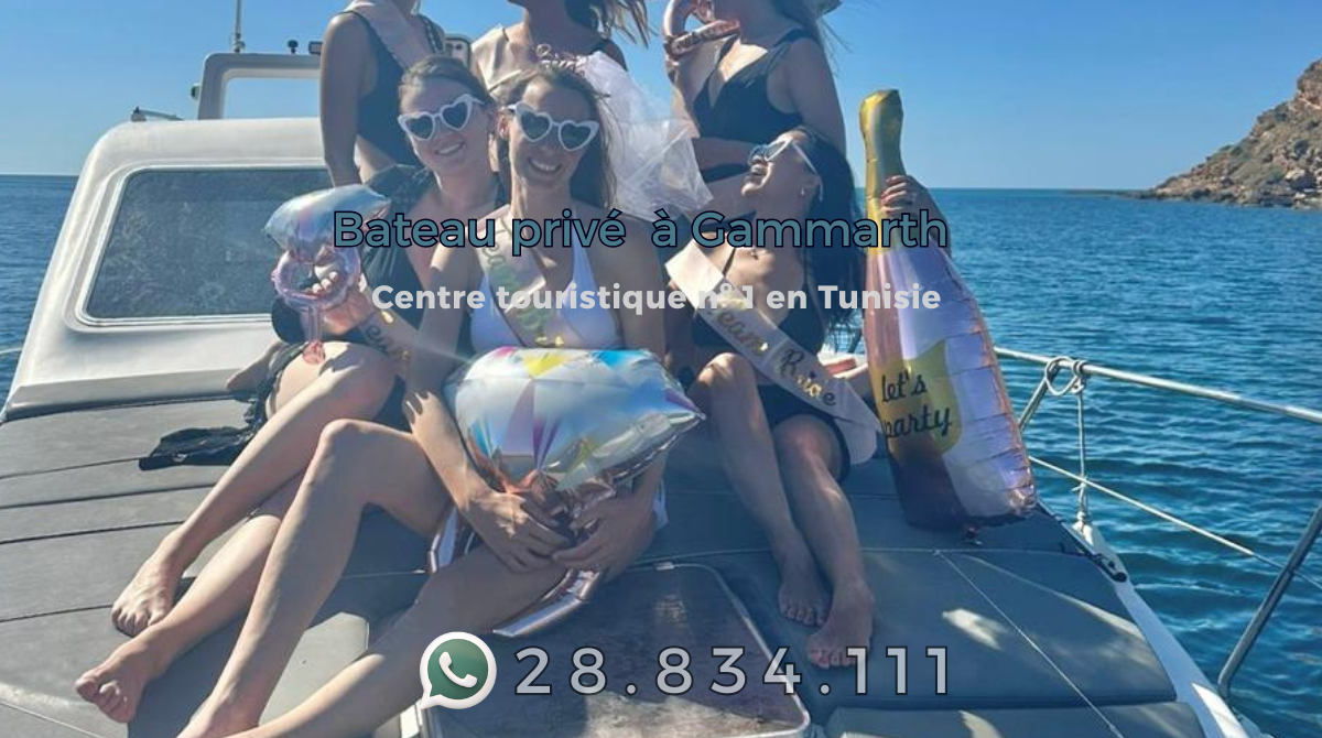 bateau privé à Gammarth