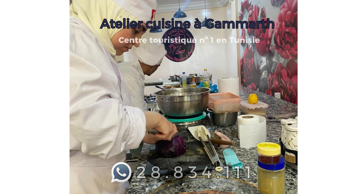 Atelier cuisine à Gammarth